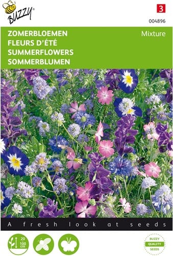 Zomerbloemen Blauw mengsel - Buzzy