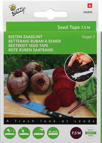 Rode Bieten Kogel 2 Zaadlint – Buzzy Seed Tape