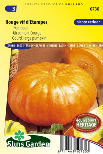 Pompoen Rouge Vif d'Etampes - Cucurbita maxima