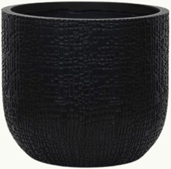 Bloempot Capi Nature Skin Bol Antraciet Ø17cm - 15cm