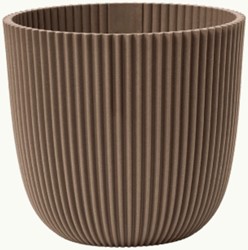 Bloempot Capi Nature Groove Warm Taupe Ø17cm