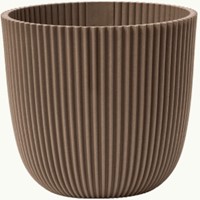 Bloempot Capi Nature Groove Warm Taupe Ø25 cm