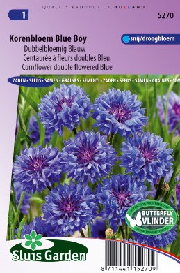 Korenbloem Blue Boy, Dubbelbloemig Blauw
