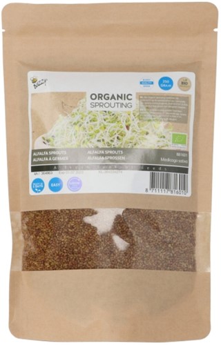 Organic Sprouting Alfalfa 250g Medicago sativa (Grootverpakking)