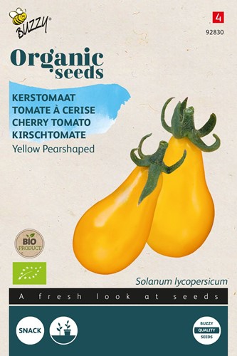 Bio Kerstomaat Yellow Pearshaped - Solanum lycopersicum