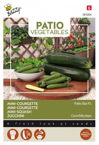 Mini-Courgette Patio Star F1 - Patio Vegetables