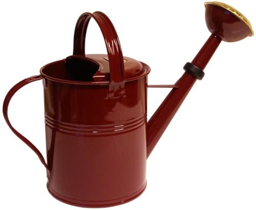 Gieter Metaal Rond 5 liter Rood