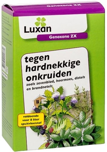 Onkruidbestrijding Genoxone ZX tegen hardnekkig onkruid in gazon 100 ml – Luxan (vervangt Primstar & Gazon net)
