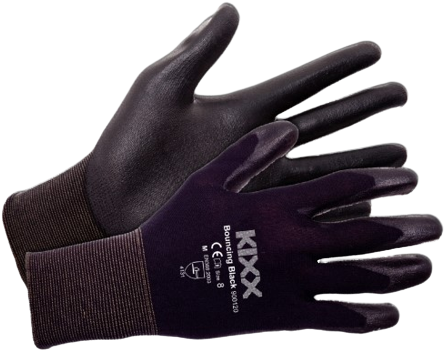 Kixx Handschoen Zwart - maat 8 (damesmaat)