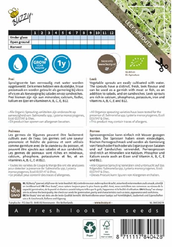 Organic Sprouting Prei BIO - Allium porrum-2