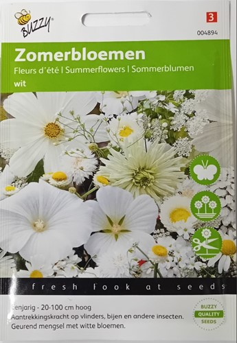 Zomerbloemen Wit mengsel - Buzzy