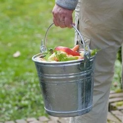 Stalen Compostemmer met deksel - 5 Liter