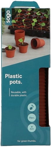 SOGO Plastic potje terracotta 6cm